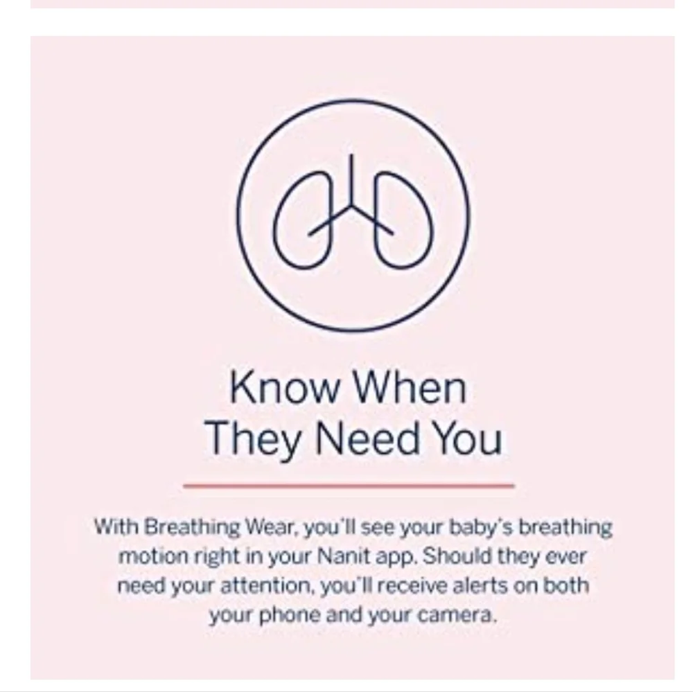 Nanit Breathing Wear Starter Pack – 100% Cotton Swaddle & Breathing Band - Picture 10 of 16